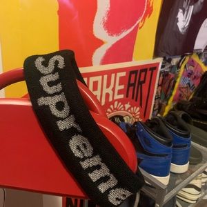 BLACK/WHITE Reflective Supreme Headband